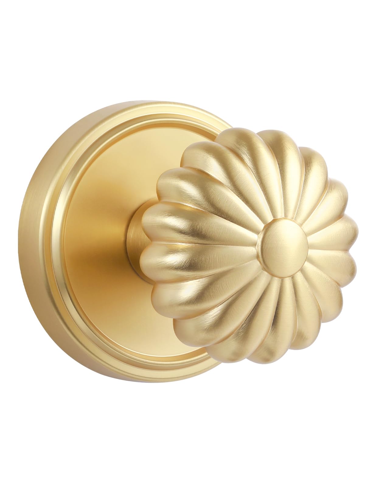 Antique Brass Door Knobs - Retro Privacy Handle -13