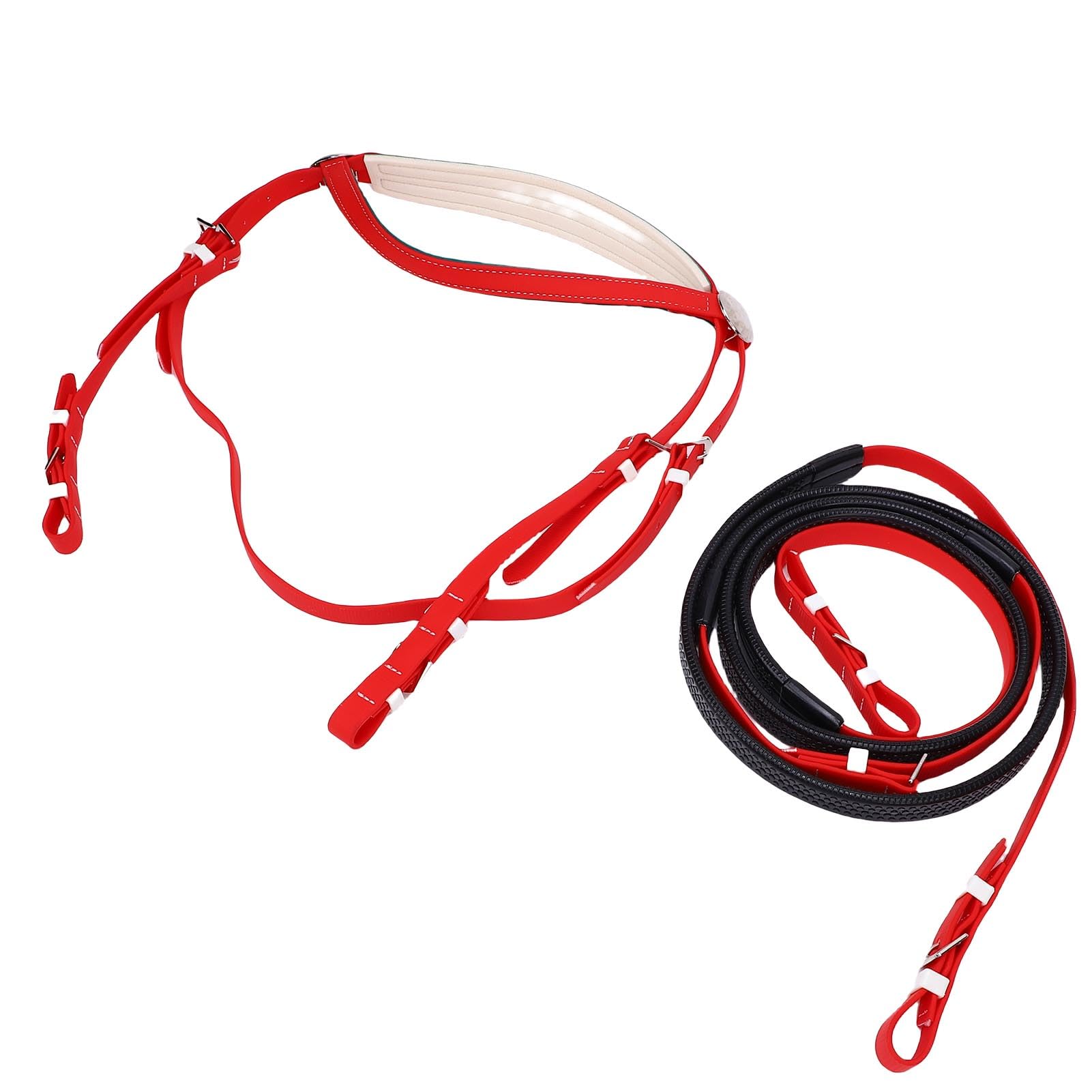 Capezza Equina in Nylon e Pelle PU in PVC, Copricapo per Cavallo dalla vestibilità Comoda, Controllo sui Movimenti Virata Equina, Ideale per Competizioni, Allenamento Quotidiano e Lezioni di