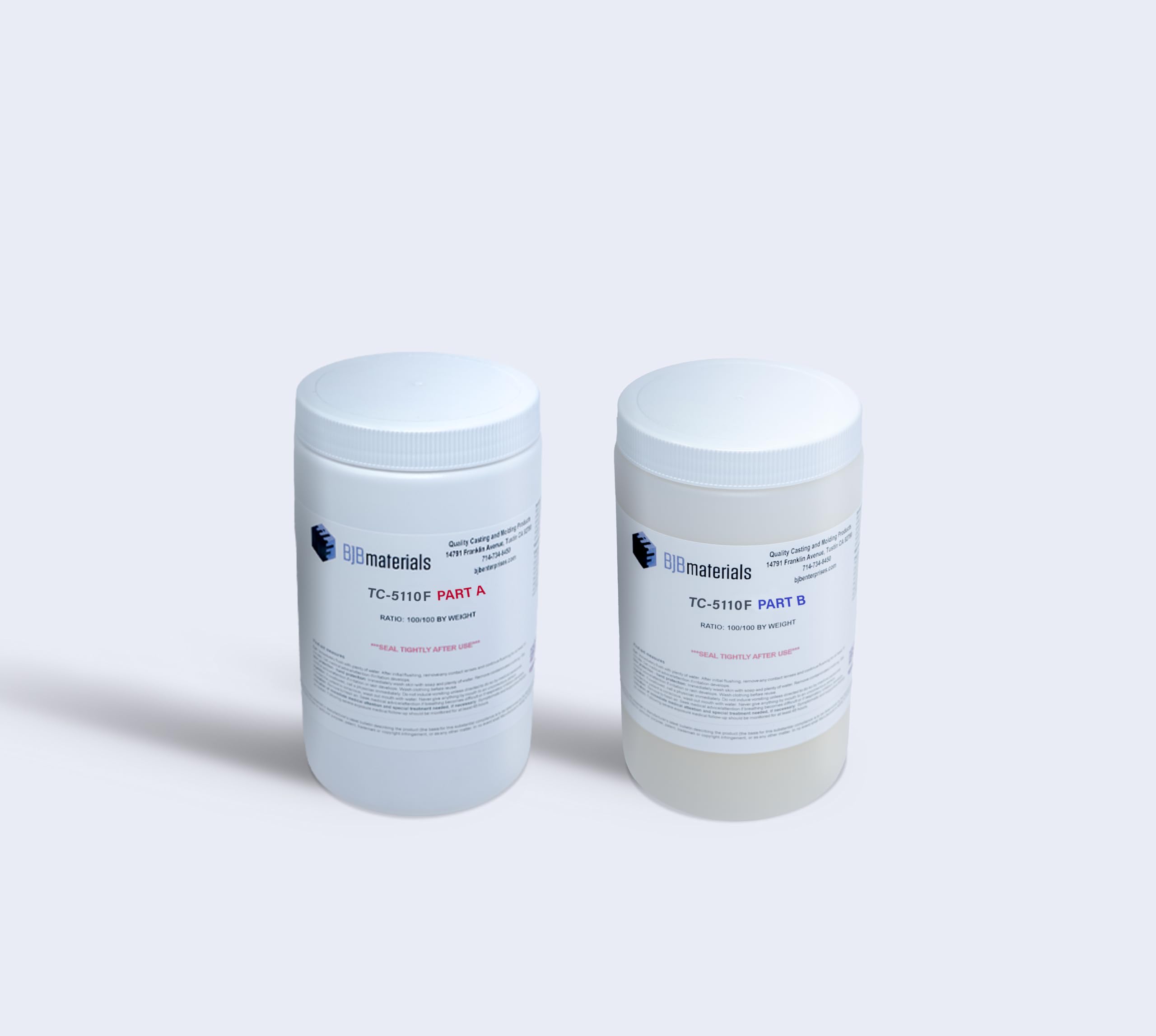TC-5110 Fast Platinum Cure Silicone Rubber – Shore A 5 Ultra-Soft Translucent Mold Making Silicone, 1:1 Mix Fast Cure Liquid Silicone for Prosthetics,