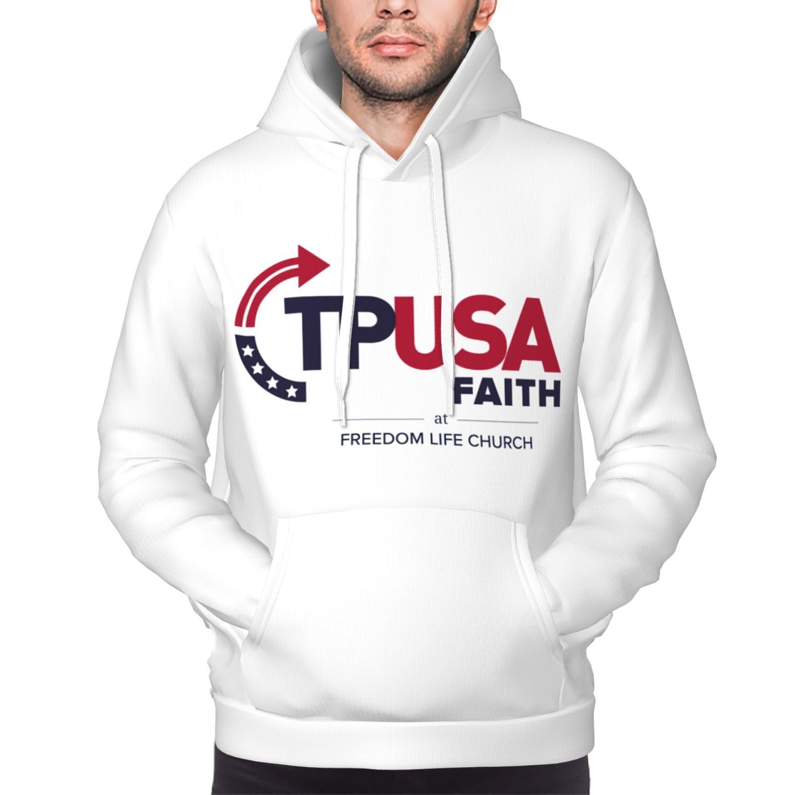 Peiyeety Unisex Black Rip Charlie Kirk Hoodie Turning Point Usa Tpusa Men's Sweatshirt S