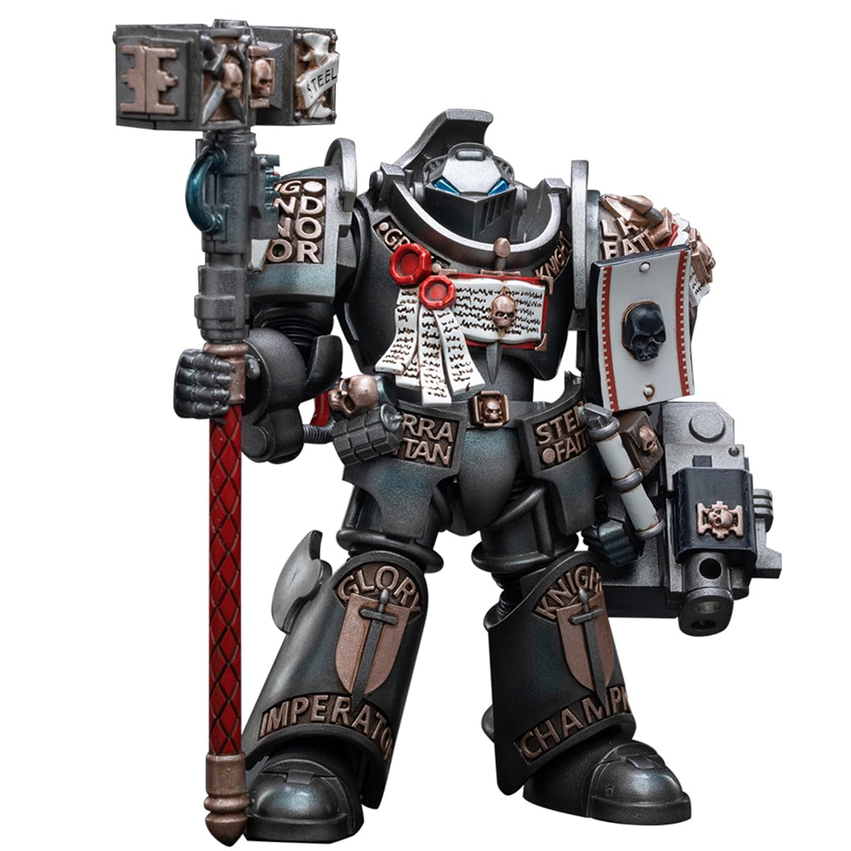 HiPlay JOYTOY Warhammer 40,000 1/18 Szarzy Rycerze Terminator Caddon Vibova JT3228 Figurki Akcji