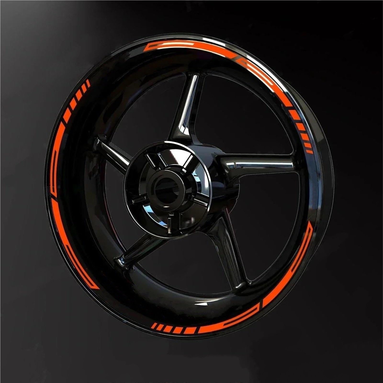 Wheel Stickers Motorcycle Wheel Reflective Decal for for Fazer 17inch Stripe Tape Sticker Rim Stickers Hub Decals Rim Reflective Decal