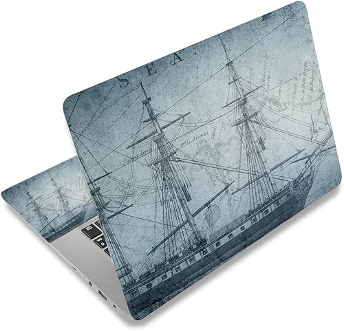 AORTDES- Calcomanía personalizada para portátil de 12.1, 13, 13, 13.3, 14, 15, 15.4, 15.6 pulgadas, calcomanía universal para portátil (barco de