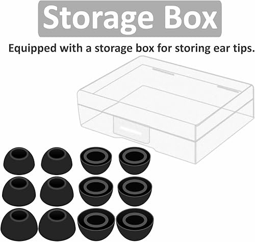 Miniatura 3 de 6 pares de almohadillas compatibles con Pixel Buds Pro almohadillas para los oídos goma de silicona de repuesto accesorios compatibles con Google