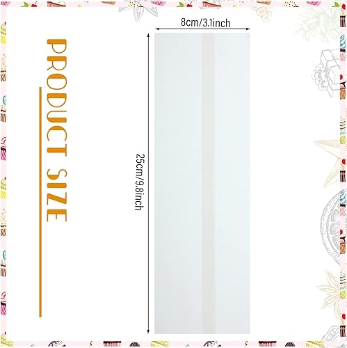 Miniatura 2 de 2000 bolsas de cubiertos de papel kraft blanco, bolsas de papel para galletas, fundas de utensilios de papel para panadería, barras de pretzel,