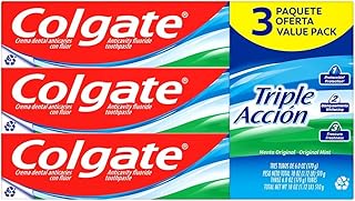 Colgate Triple Action Toothpaste, 6 oz, 3 Pack