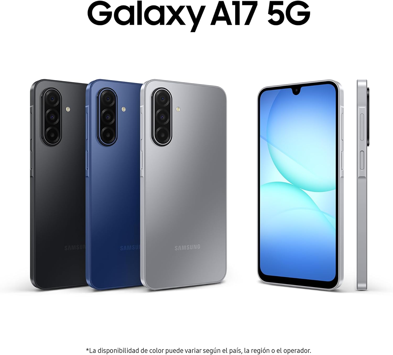 Samsung Galaxy A17 5G 128GB – Teléfono Móvil con IA, Marco Fino 7,5mm, Pantalla Grande, Cámara 50MP, 4GB RAM, Batería 5000mAh, Gris, Garantía del Fabricante 3 Años + 1 Año Extra 3