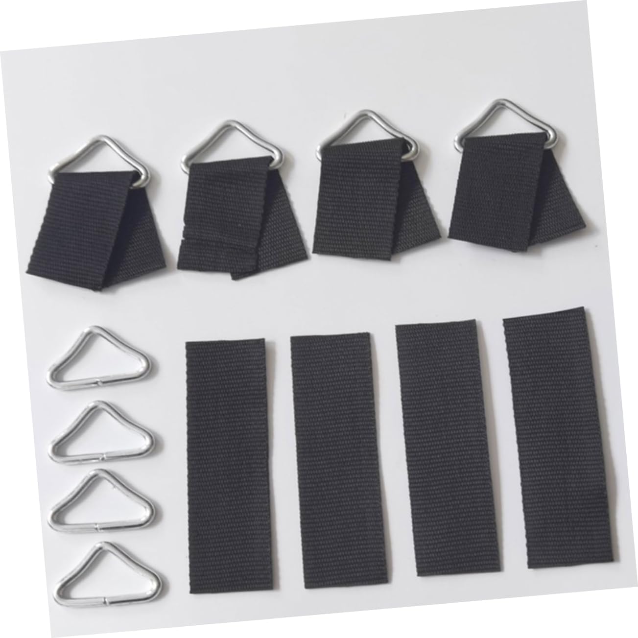 50sets Trampoline Tie Downs Replaceable Triangle Buckles Trampoline Parts Replacement for Accessory