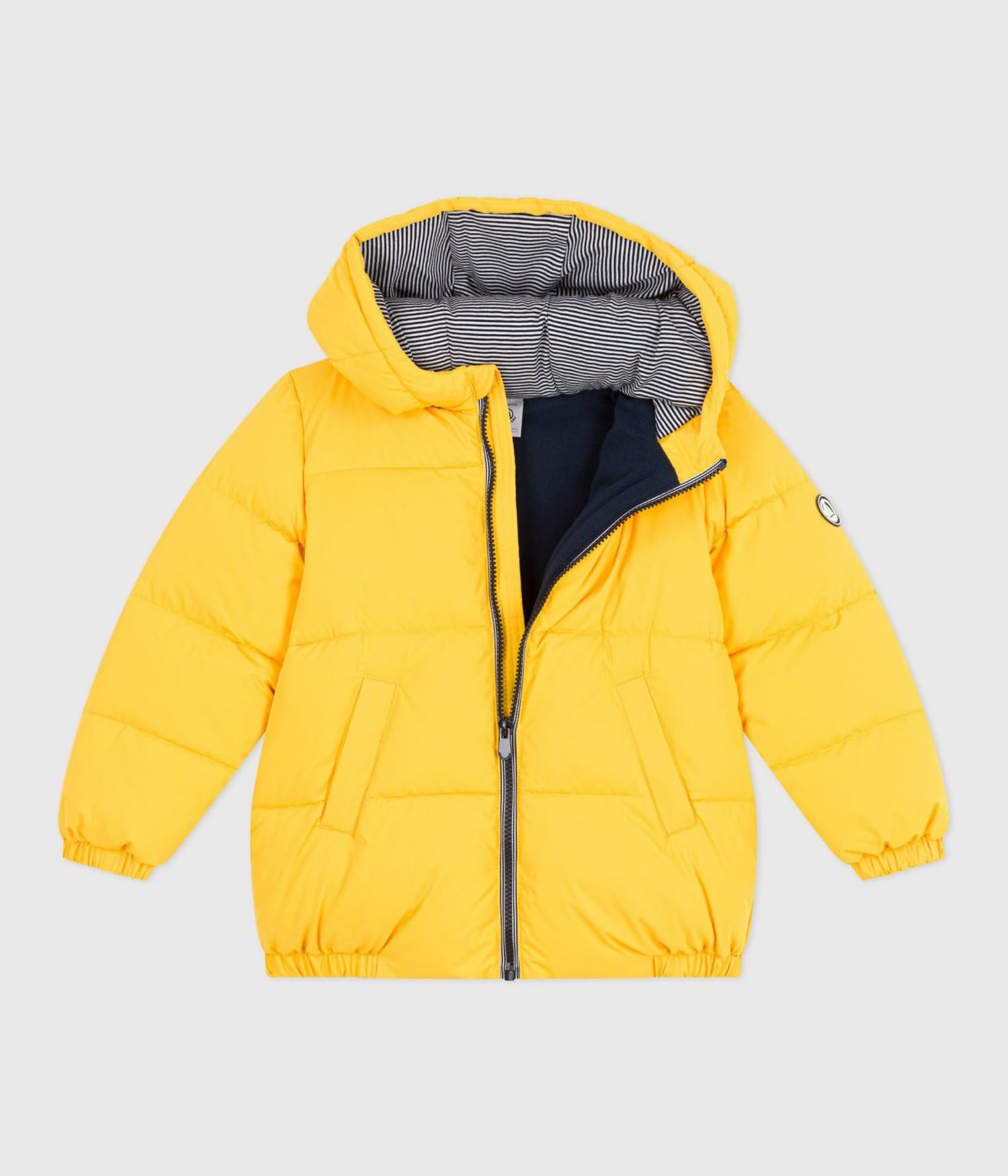 Petit Bateau Piumino Per Bambini Tinta Unita, Giallo, 12 Anni