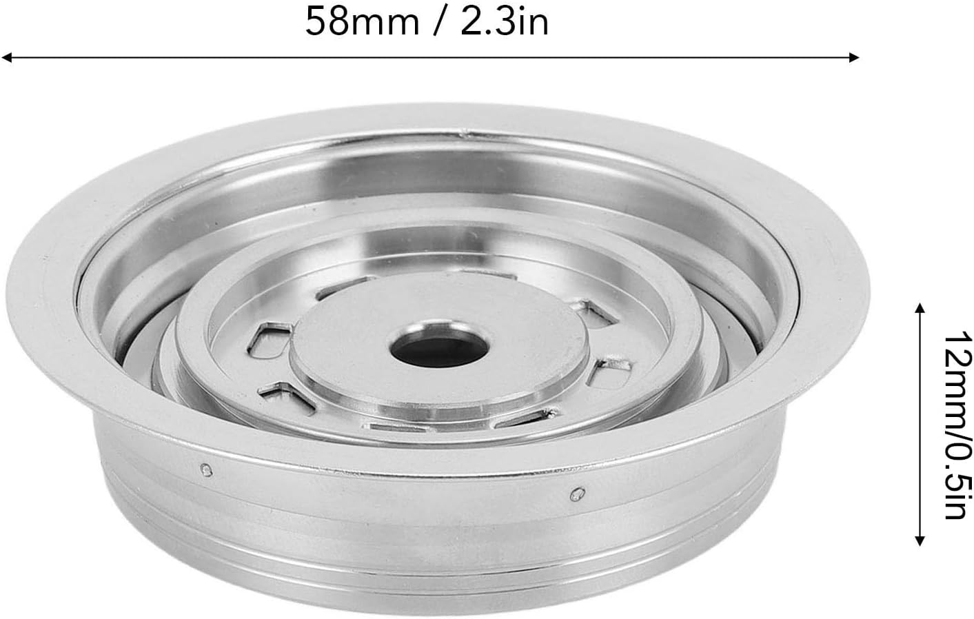 Reusable Coffee Capsule Adapter, Stainless Steel Portable Coffee Pods Adapter Converter Holder for ENV135 for GCA1 for Next (80ml)