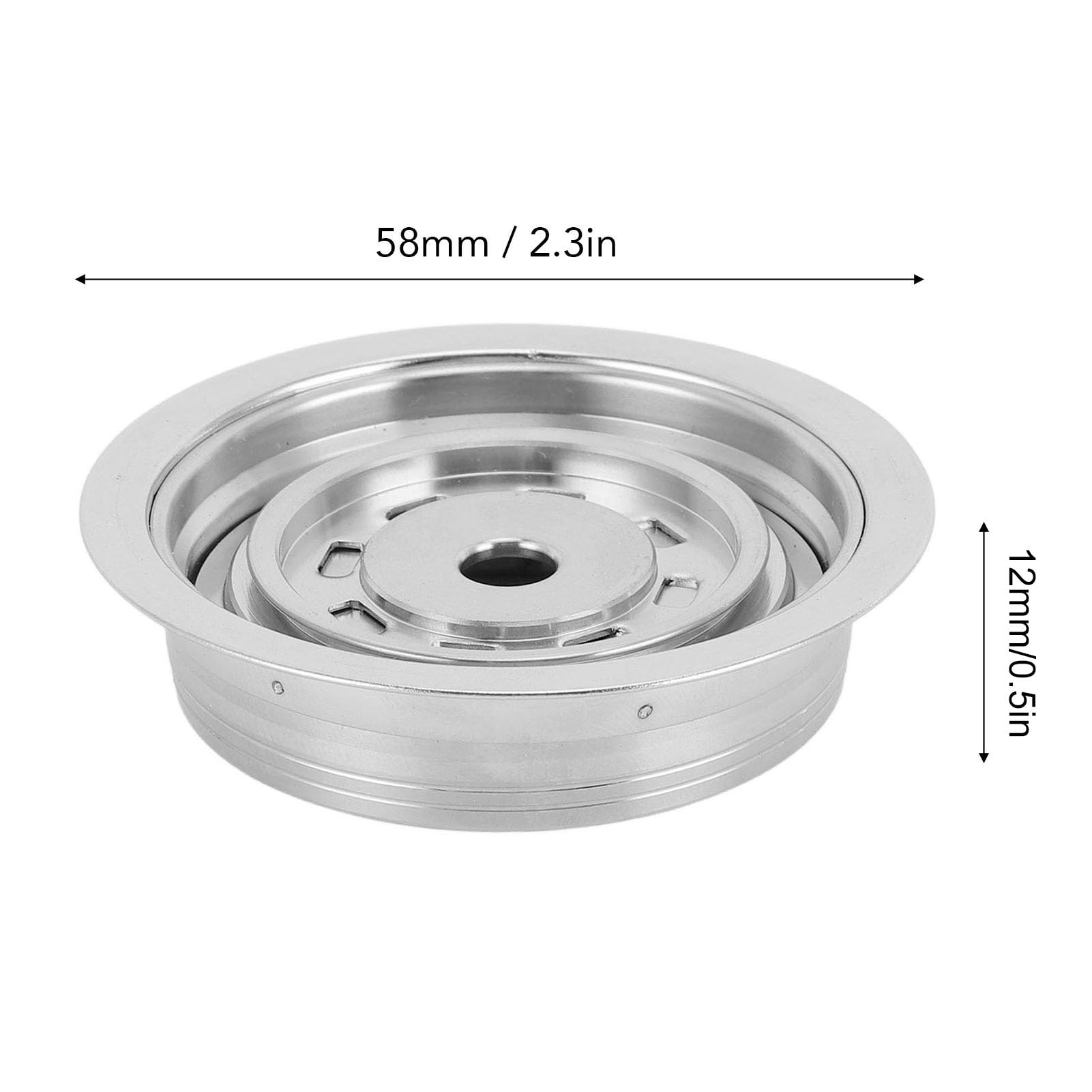 Adaptador de cápsulas de café reutilizable, de acero inoxidable, portátil, convertidor de cápsulas de café para Delonghi ENV135 para Vertuoline GCA1 para Vertuo Next (80 ml)