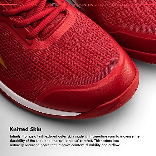 Image of Hundred Infinity Pro Badminton Shoes (Non Marking) | Also Perfect for Squash, Table Tennis, Volleyball, Basketball & Indoor Sports | Lightweight & Durable | X-Cushion