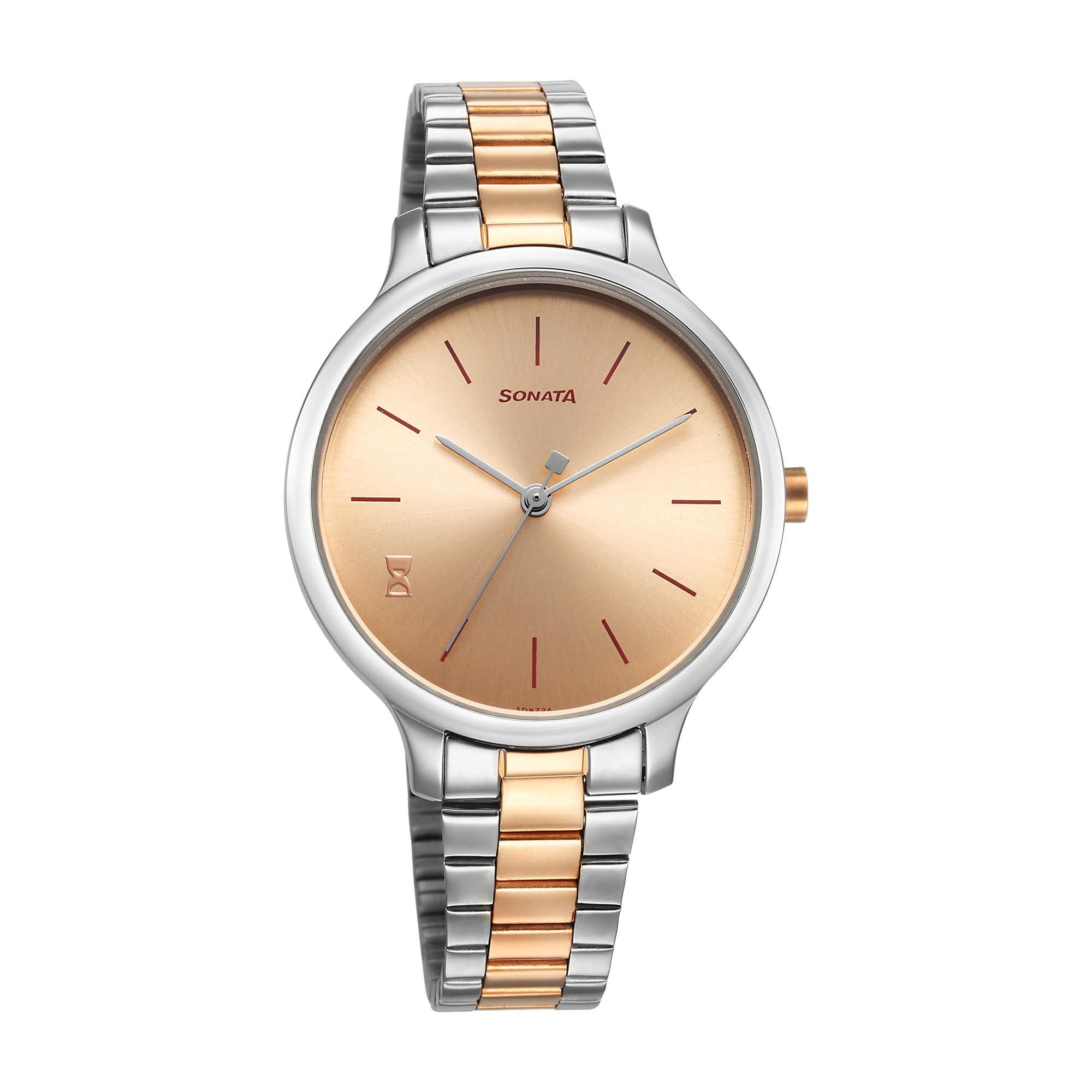 Fastrack Stainless Steel Sonata Play Rose Gold Dial Analog Watch for Women-Ns87050Km01, Band Color:Multicolor (B0C5MZJK9G) Amazon Price History, Amazon Price Tracker