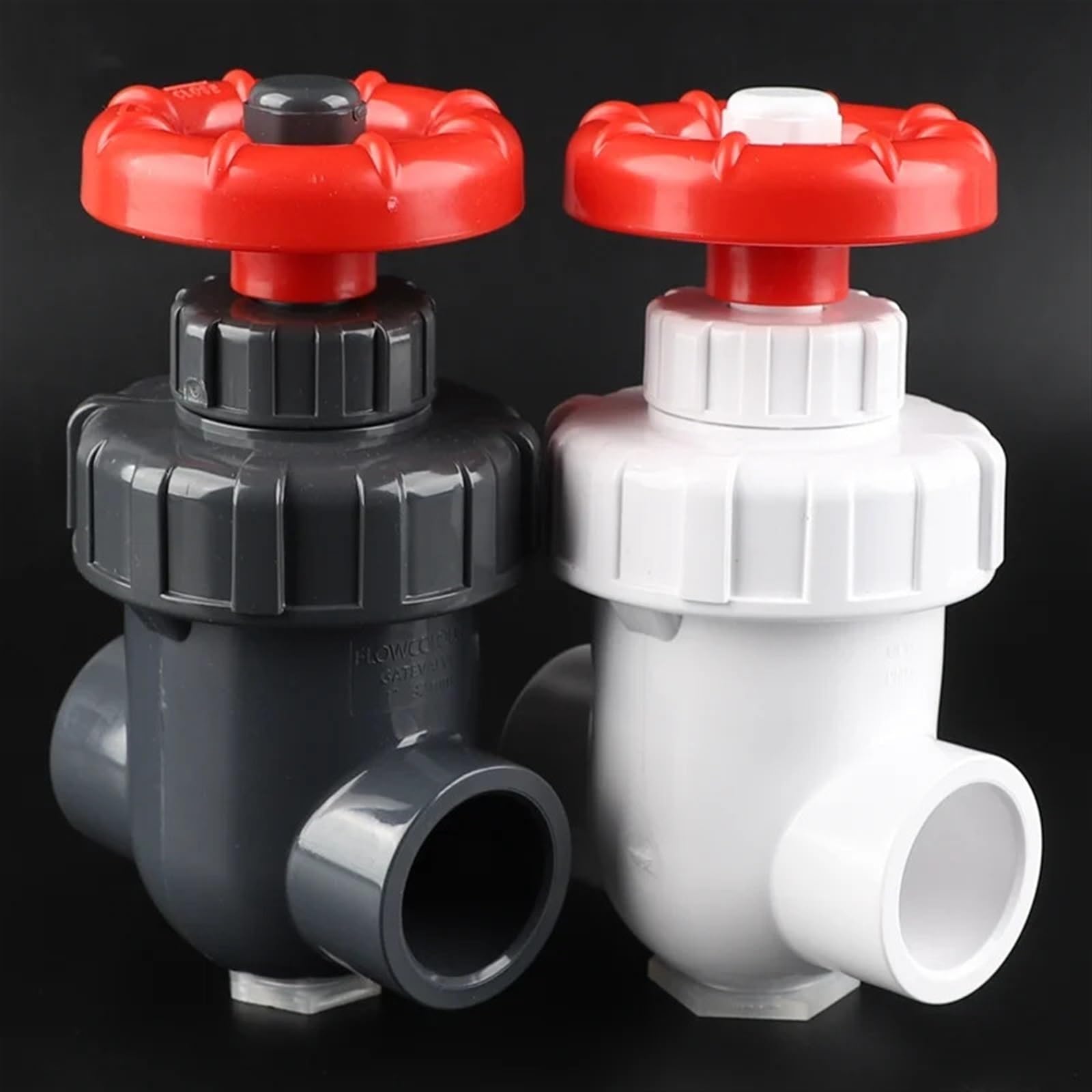 Válvula de compuerta UPVC for riego acuario, Control flujo preciso, interruptor volante continuo, válvula esclusa plástico, 20~63mm, 1 ud Para Control Del Flujo Del Riego