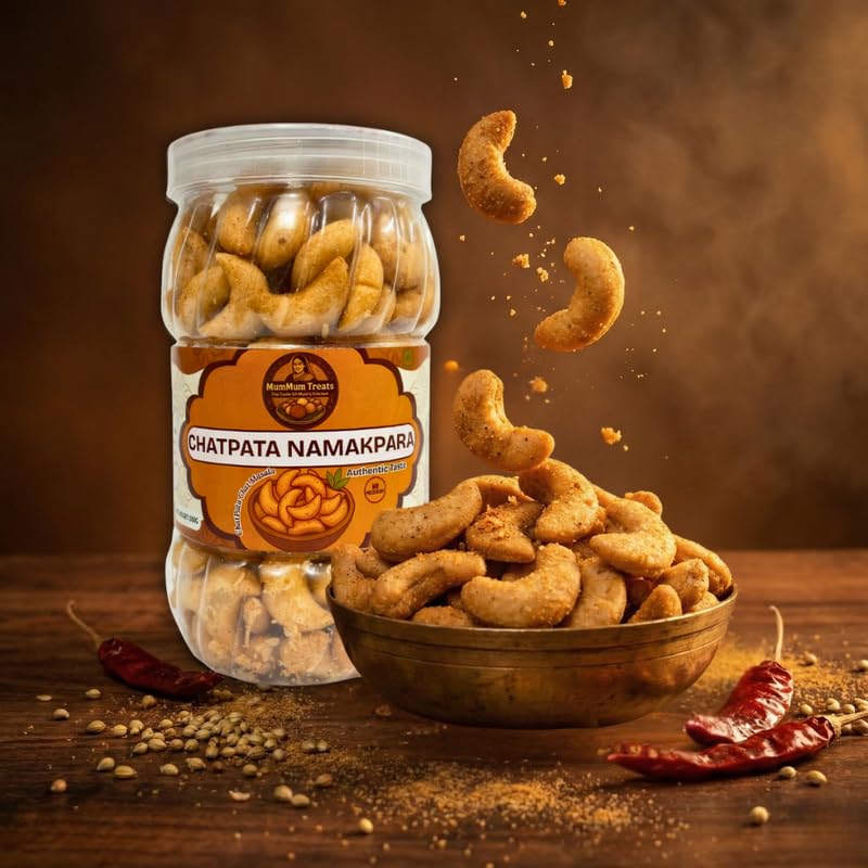 Image of MumMum Treats Chatpata Namakpara 300g | Crispy Spicy Namkeen | Traditional Indian Snack for Tea Time