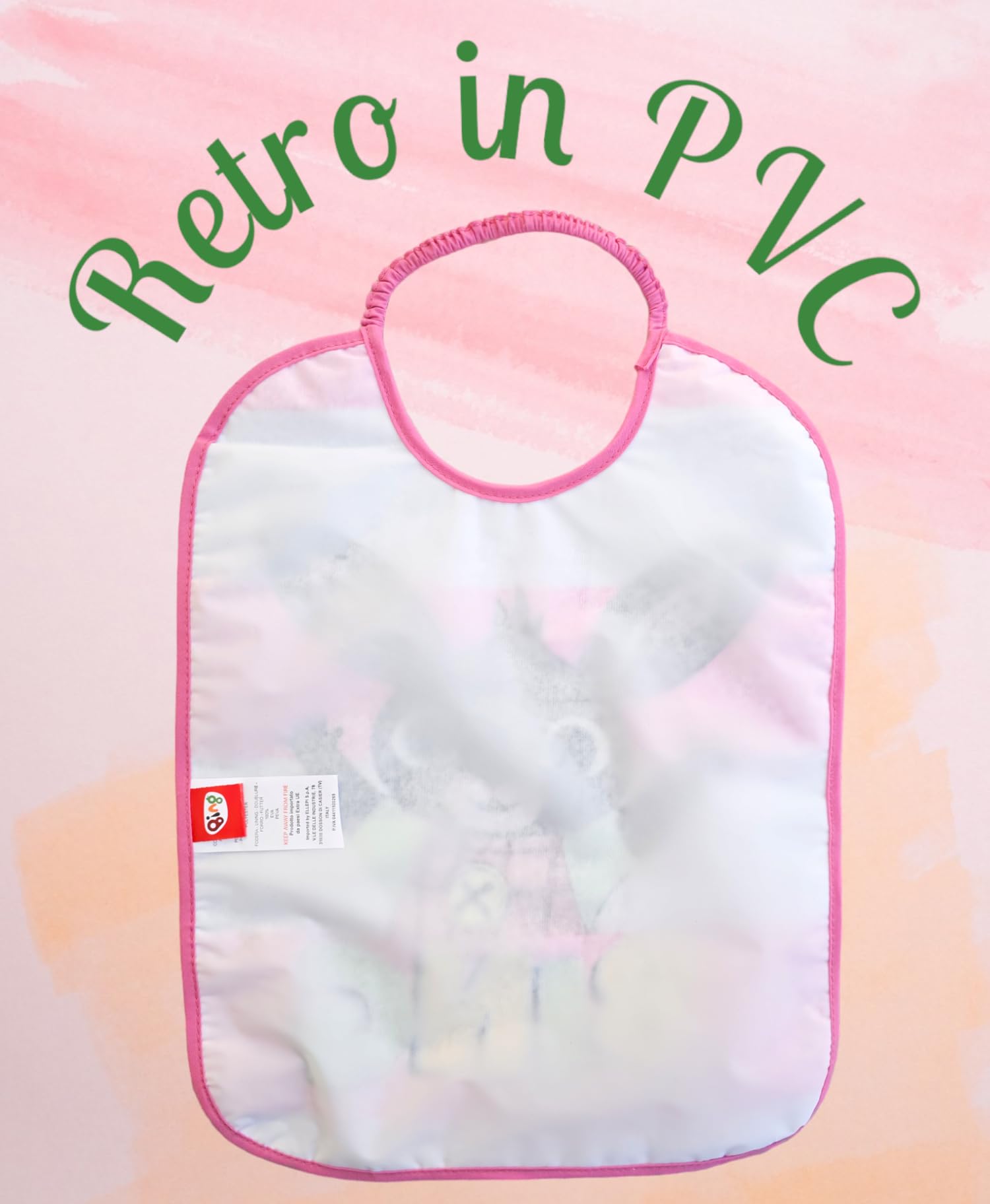Ellepi Bing Bibs with Elastic Terry Cloth Waterproof Kindergarten Bibs, Sula grande, One size - Image 4