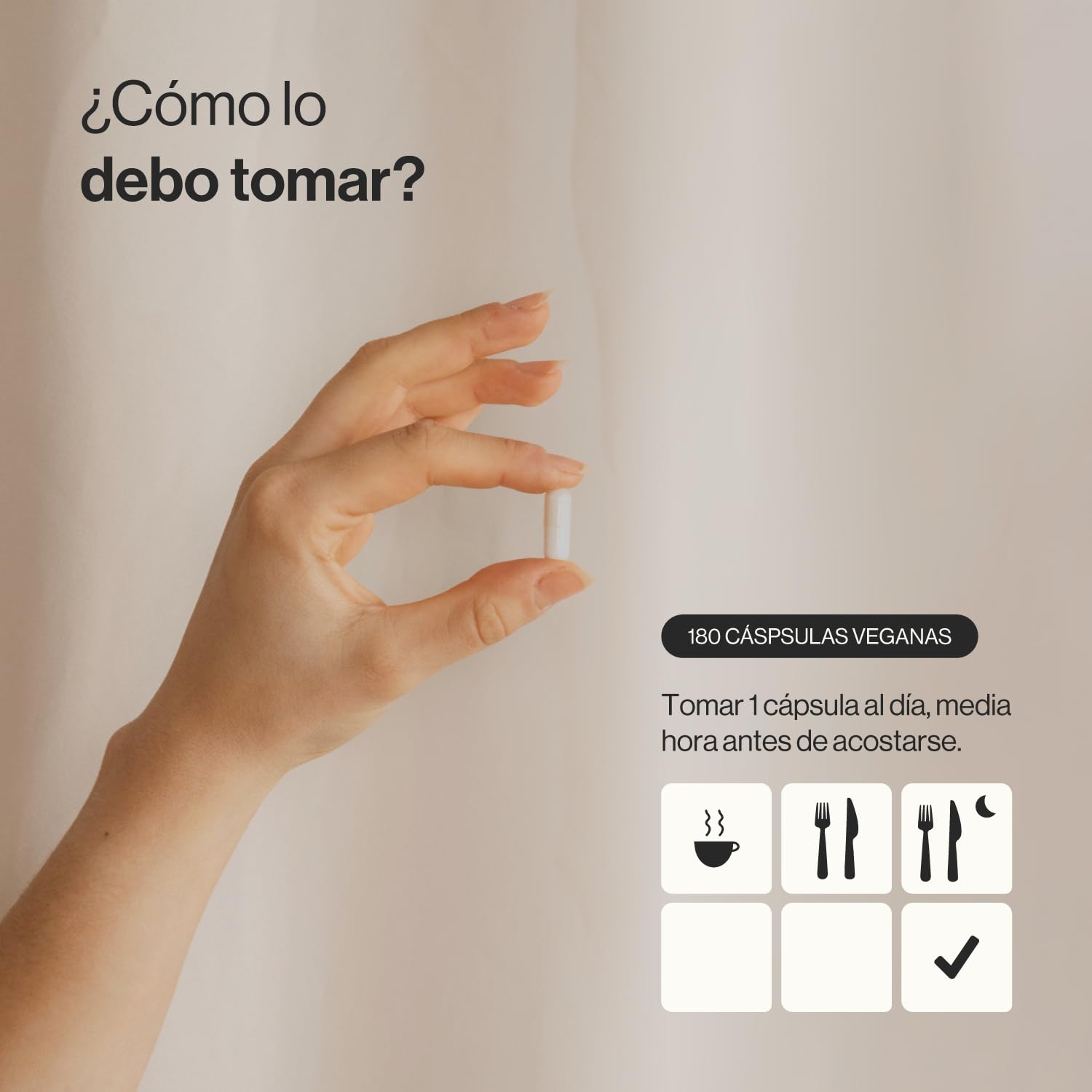L-Triptófano con Melatonina, Magnesio y Vitaminas B3, B5 y B6, 180 Cápsulas Veganas (Suministro para 6 meses) | Induce al Sueño, Para Dormir Bien | Altas dosis | Zenement