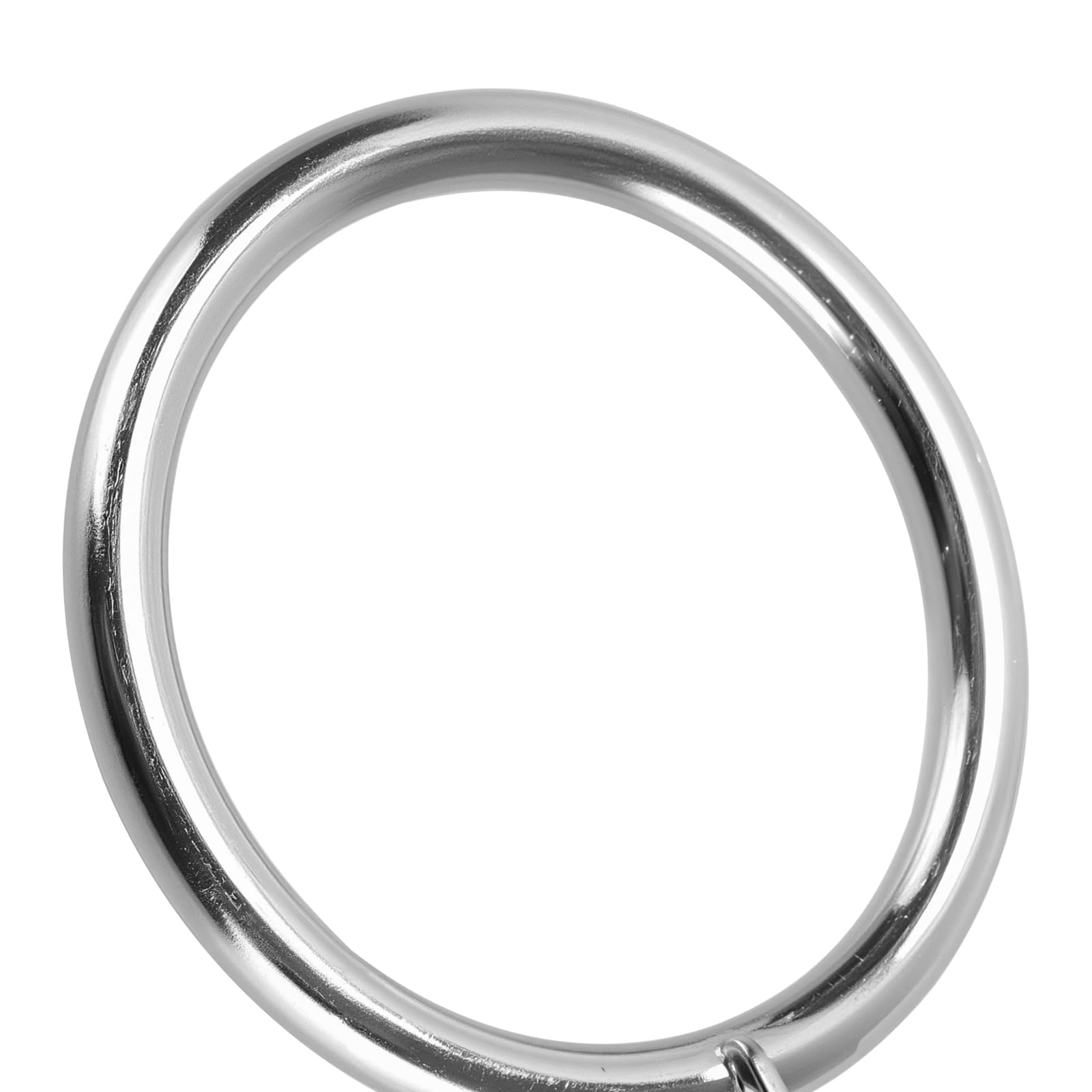 Confezione da 100 anelli in metallo per tende da doccia e tendaggi decorativi, 38 mm, argento
