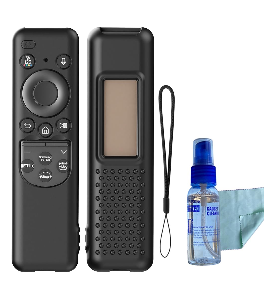 Silicone Case Cover for Samsung TV Remote Control - Samsung Remote Cover with Remote Loop - Solar Cell - BN59-01432A-image-6