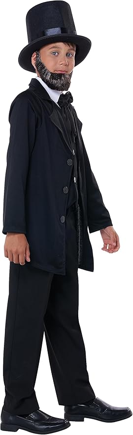 Disfraz Abraham Lincoln Niño Talla Medium miniatura 3