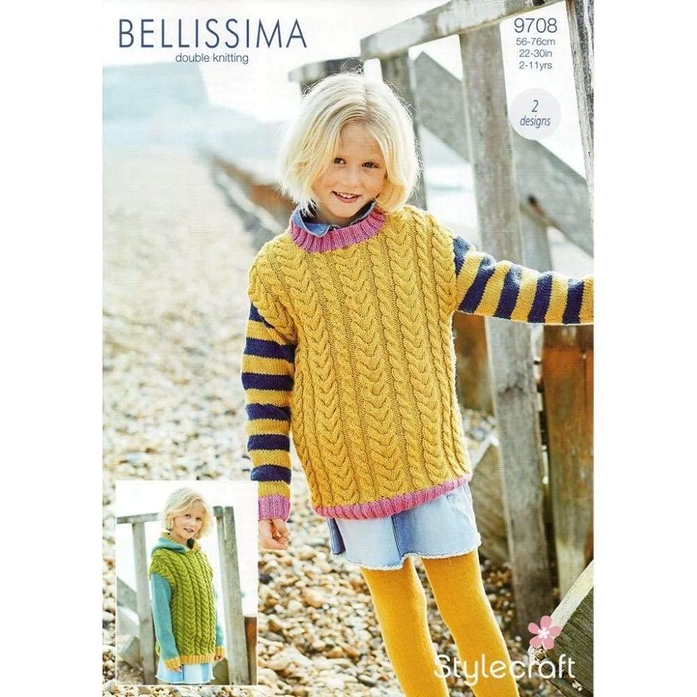 Stylecraft Double Knitting Pattern 9708 22 - 30 ins (2 Designs) Sweaters