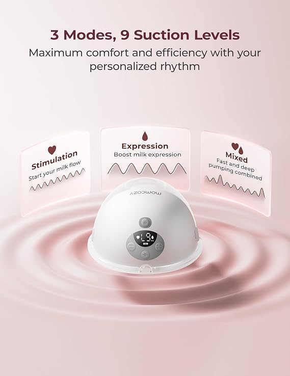 Momcozy Baby Bottle Washer + Momcozy M5 Smart APP Controlled Wearable Breast Pump