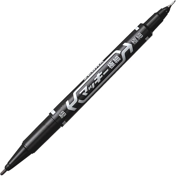 Zebra permanent marker McKee extra fine B-MO-120-MC-BK Black 10 pieces