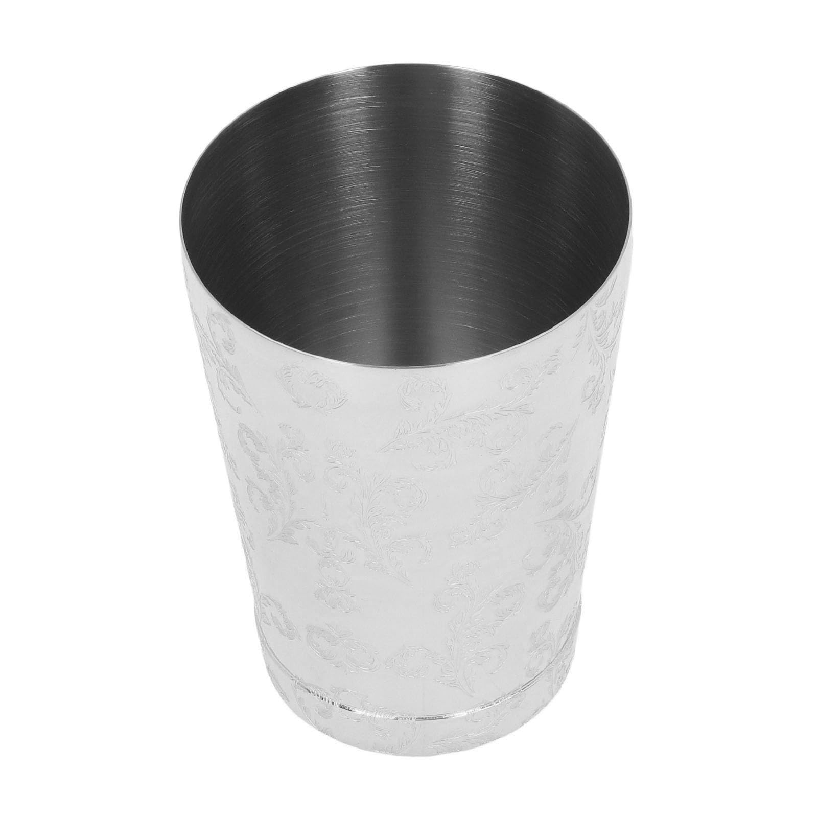 Juego de Coctelera Boston, Juego de Coctelera de Acero Inoxidable 304 con Estampado Vintage, Capacidad Media y Fácil Limpieza, de Colador de Cócteles para Camareros de Bar en Casa (Serie 1)