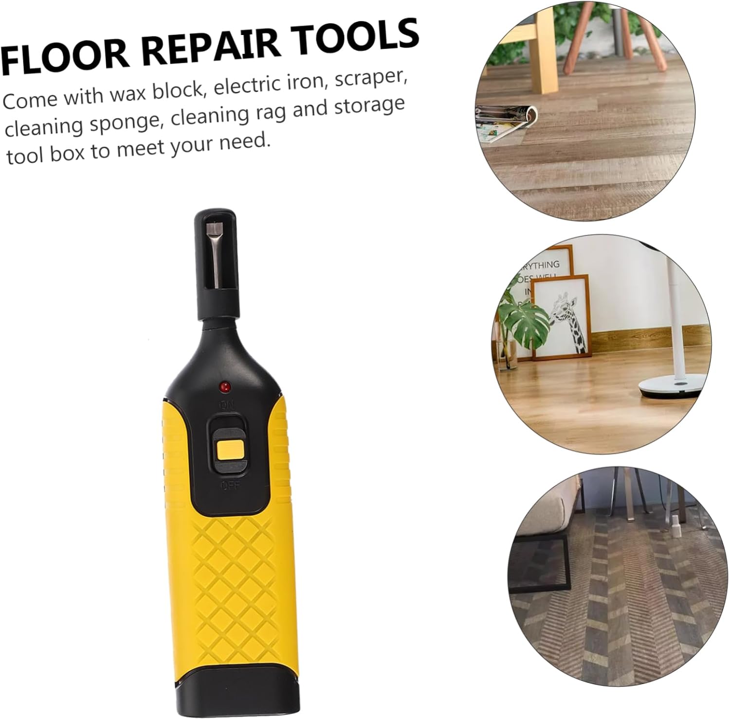 1set Floor Repair Kit for Laminate and Floors Scratch Repair Gaps and Marks Complete Furniture Restoration Tools Easy to Use Accessories