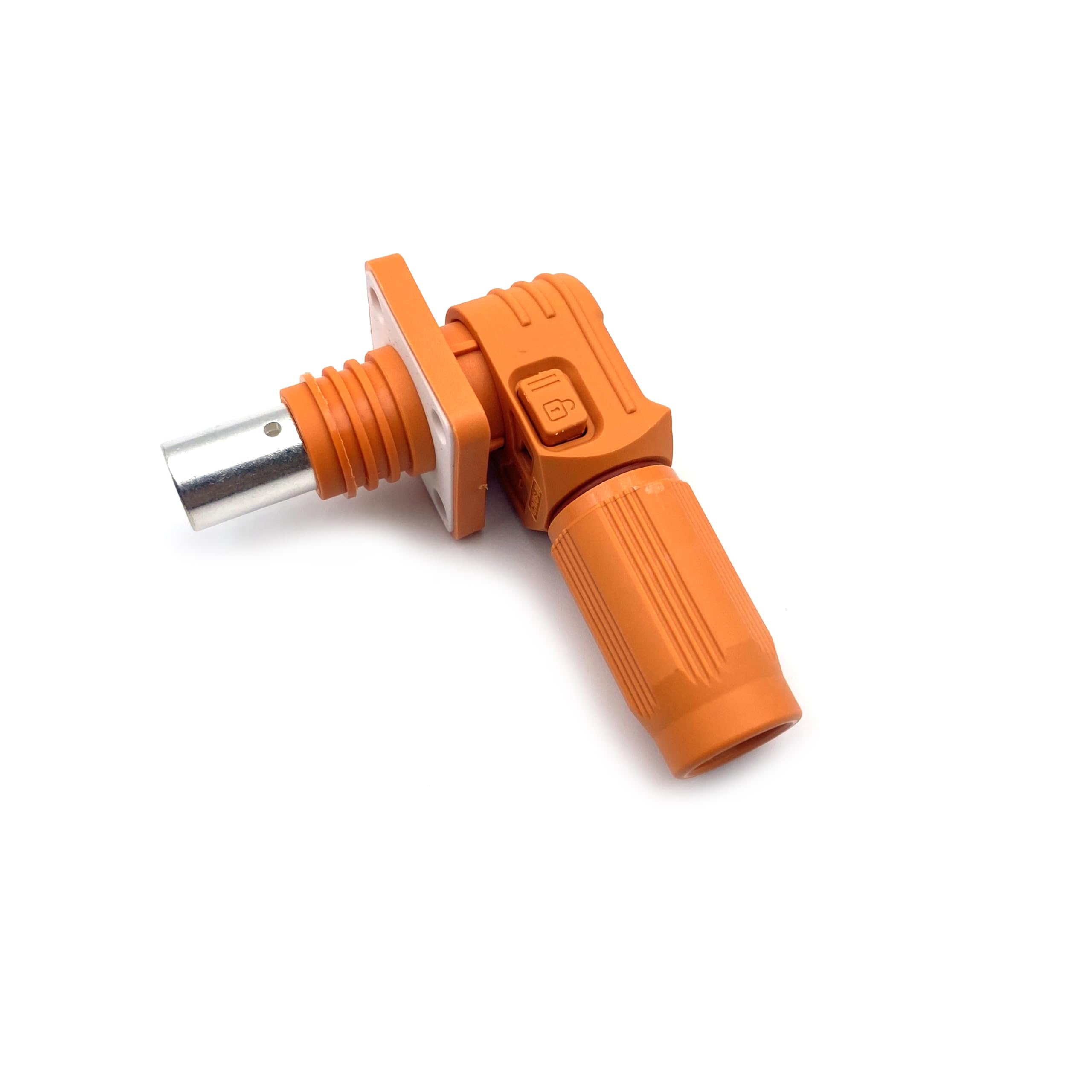 1 juego de conectores de almacenamiento de energía de batería, conectores de alta corriente de 300 A, terminal de enchufe rápido, enchufe de ángulo recto naranja y enchufe IP67, adaptador de corriente