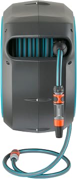 GARDENA Wall-Mounted Automatic Winding Hose Box RollUp M/L 25m Blue Hose Reel180-degree Rotation UV & Frost ProtectionGerman BrandWatering Gardening Watering 18620-20 Product : Up to 5