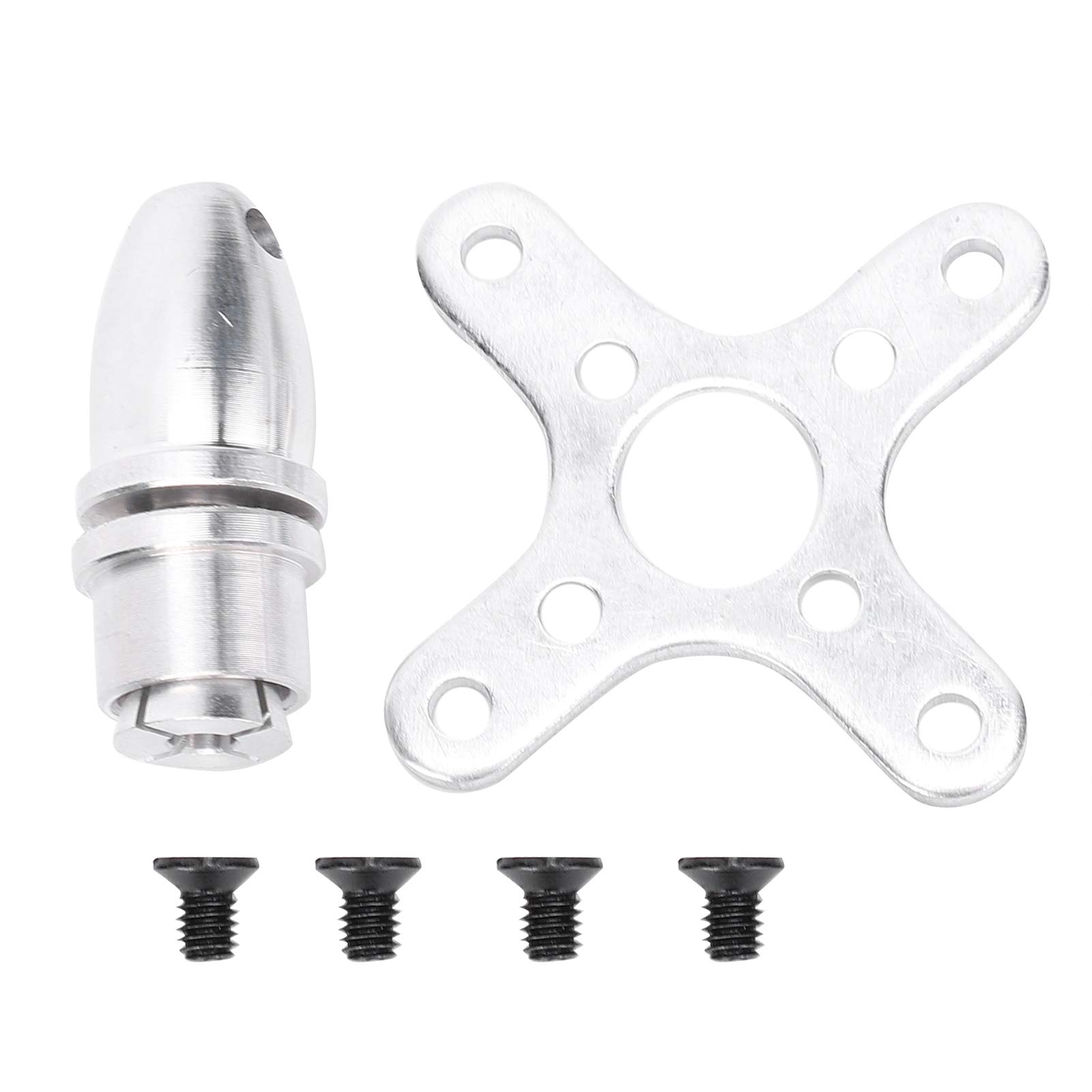 Motore Brushless per Aeromobili RC, D3542 Motore Senza Spazzole RC in Metallo Dotato di Base Motore, Adattatore e Viti Adatto per Aeromobili RC Ad Ala Fissa(1250KV)