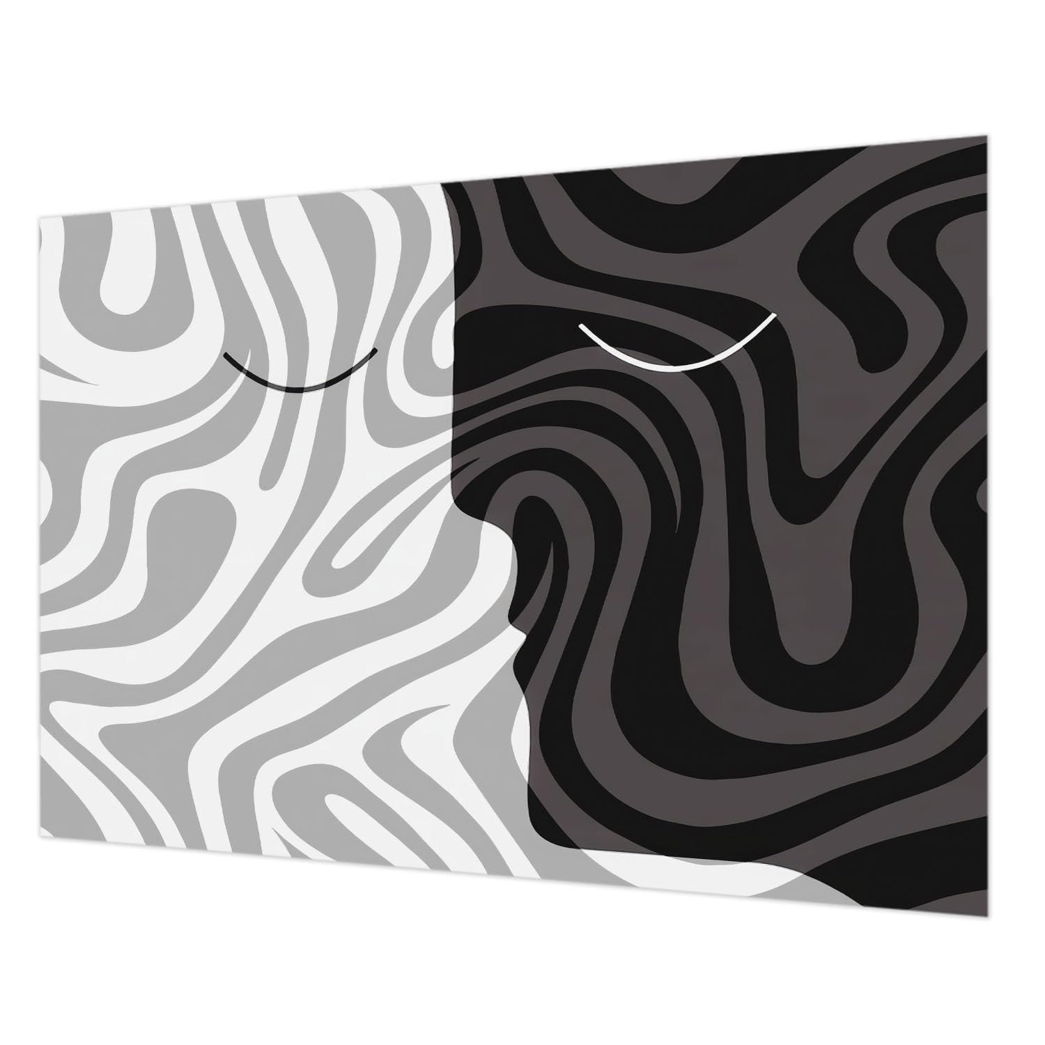 Papier peint intissé 312x219 cm décoration intérieure visages abstraits