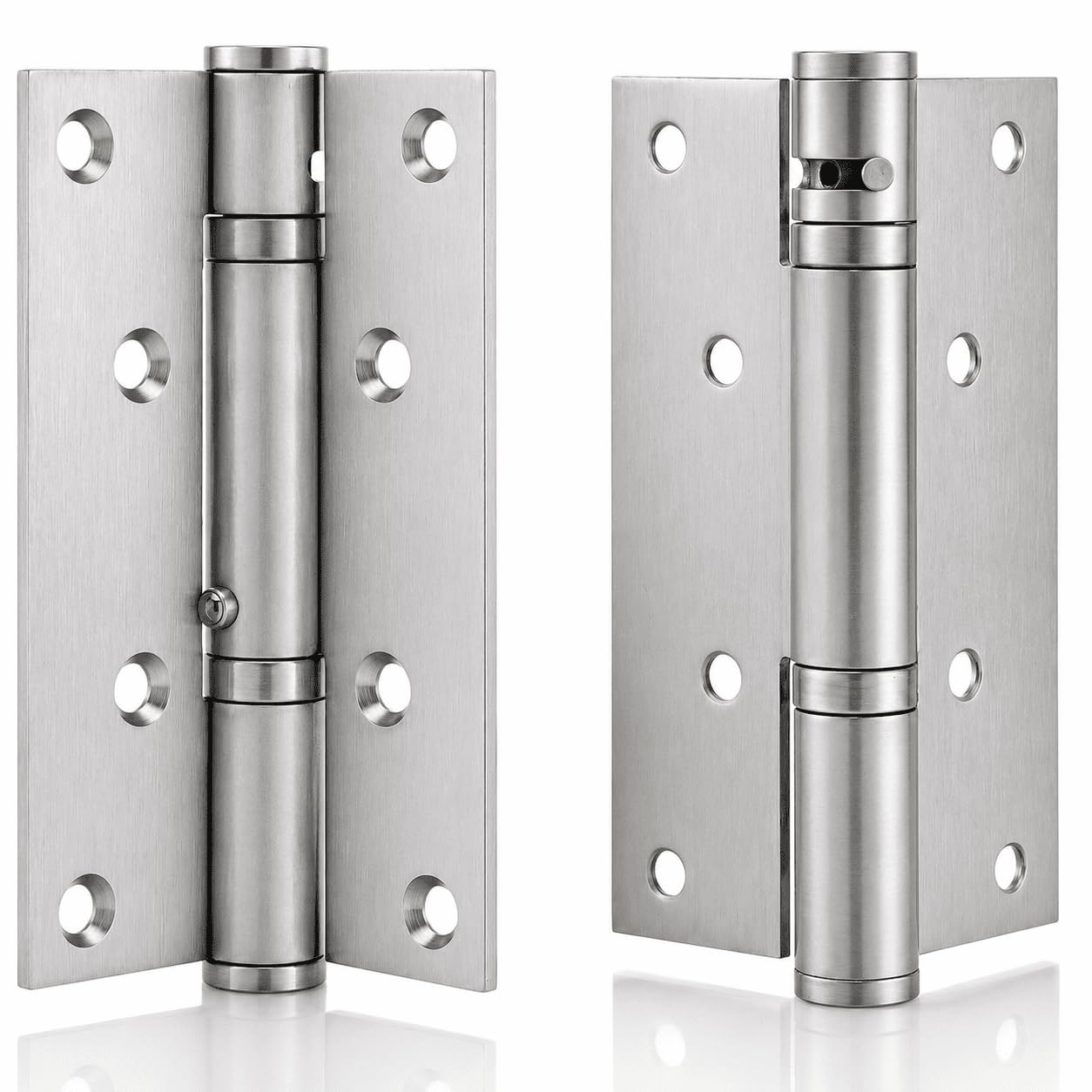MidGard Hydraulisches Türscharnier mit Kugellager, selbstschließend, Edelstahl Scharnier 4 Stk. inkl. Schrauben