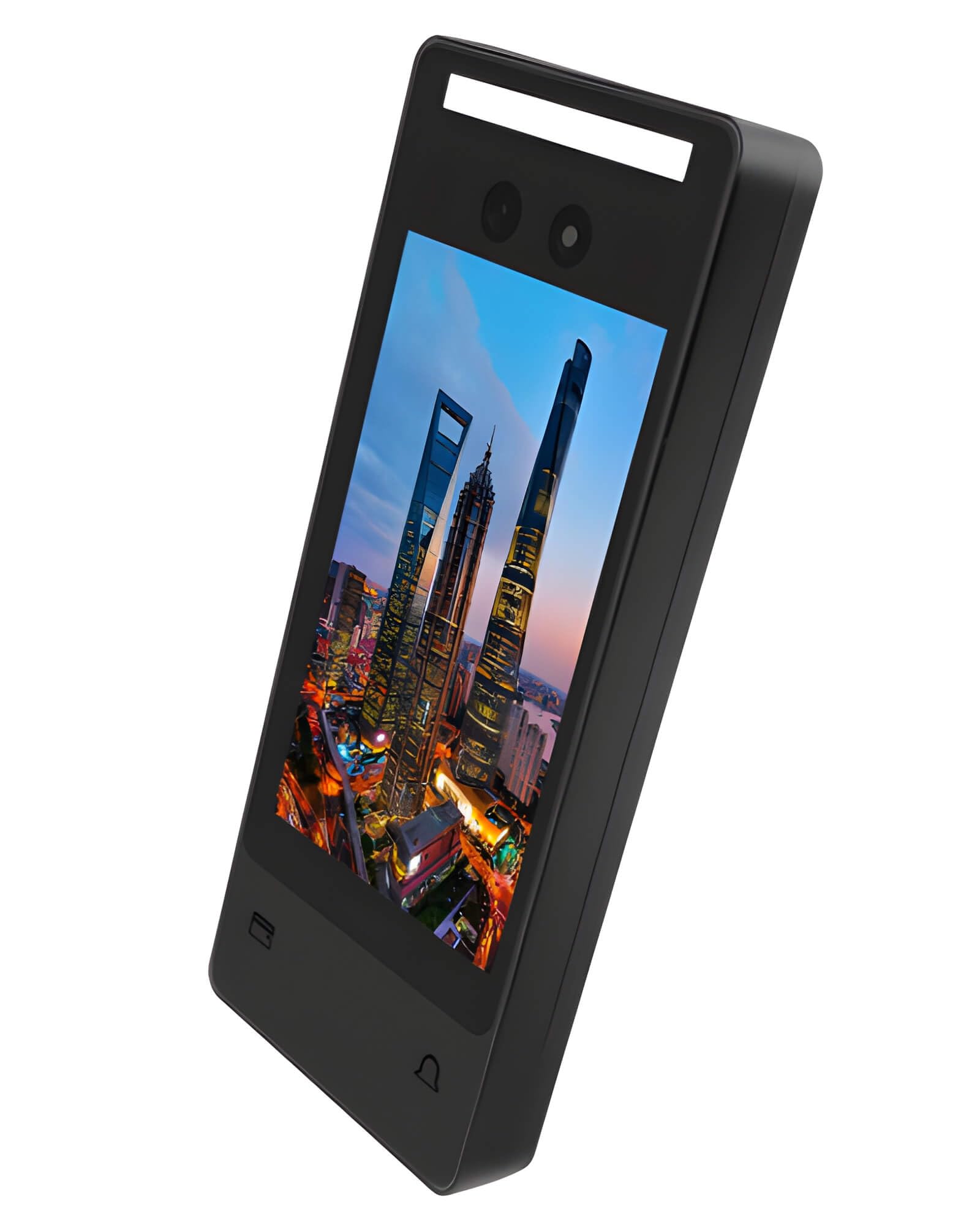 Face Recognition Access Control System with 1200lb Magnetic Lock, 5-Inch HD Screen, Palm Vein, IC Card & Keypad Entry, Doorbell & Infrared Exit Button for Home Business Security