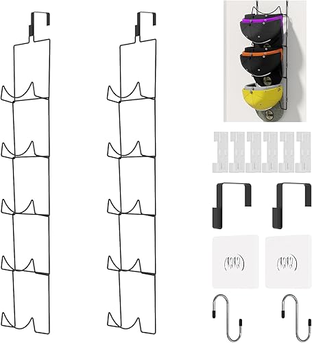 LINFIDITE Paquete de 10 soportes para colgar sombreros, organizadores para colgar gorras de béisbol para bufandas, bolsos, toallas, ropa, lazos