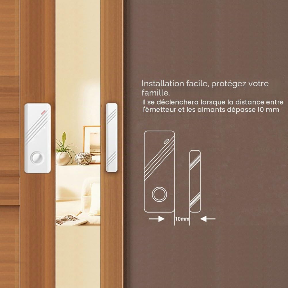Wolf Guard Kit Sécurité Maison Système Alarme sans Fil WiFi 4G | Smartlife, Compatible Amazon Alexa & Google Home, Version Française