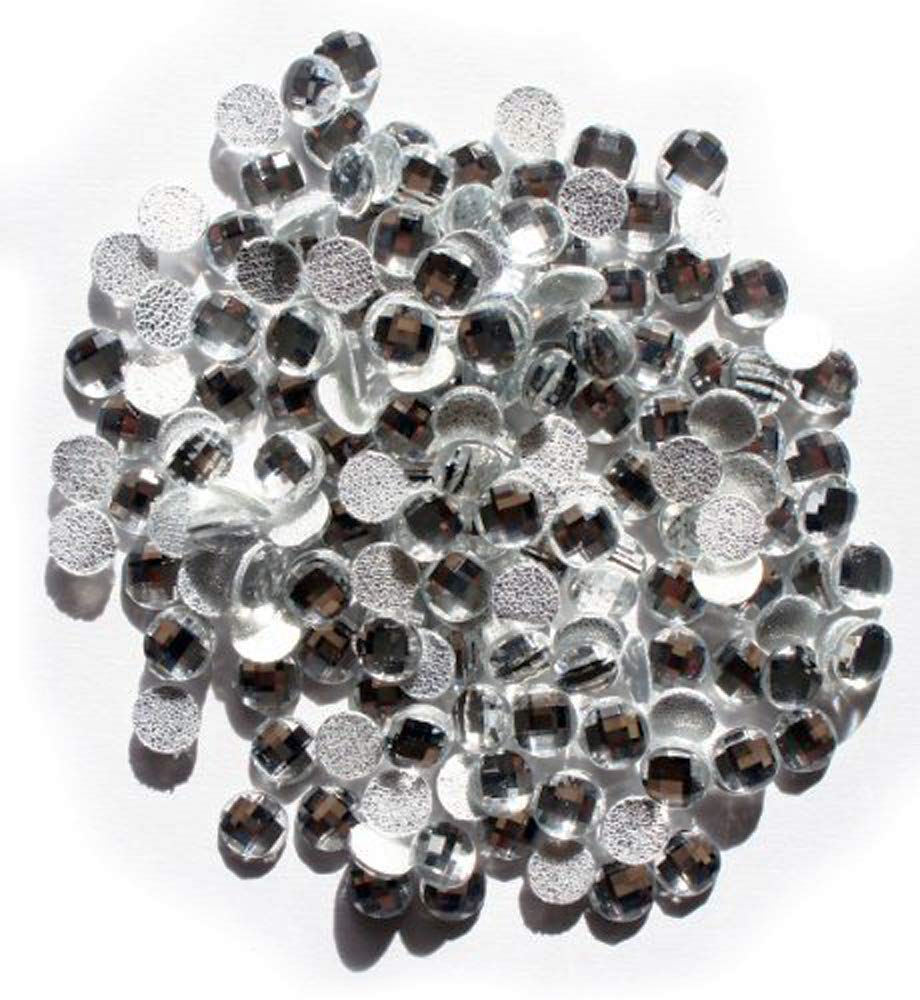 HAND ® Crystal White Round Hotfix - Iron On Rhinestone Diamante Gems (D02 10mm - appx 400 a Pack, appx 66g)