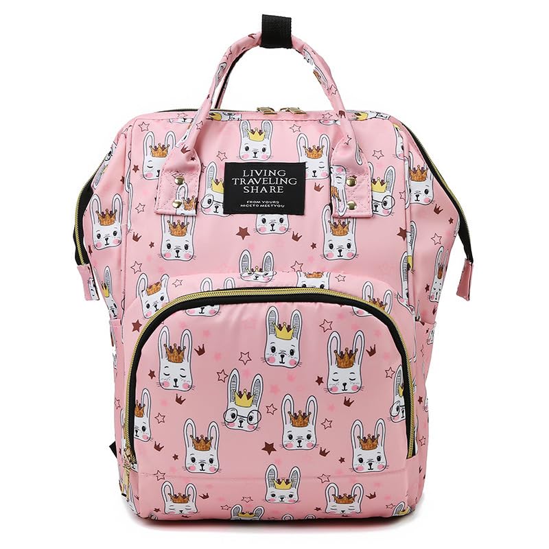 Image of Kraptick Diaper Bags Backpack, Diaper Bags for Mom for Travel, Baby Diaper Bag, Maternity Bags for Mother and Baby, Nursing Bags for Mothers, Diaper Bag Handbag (ANIMAL PRINTED)