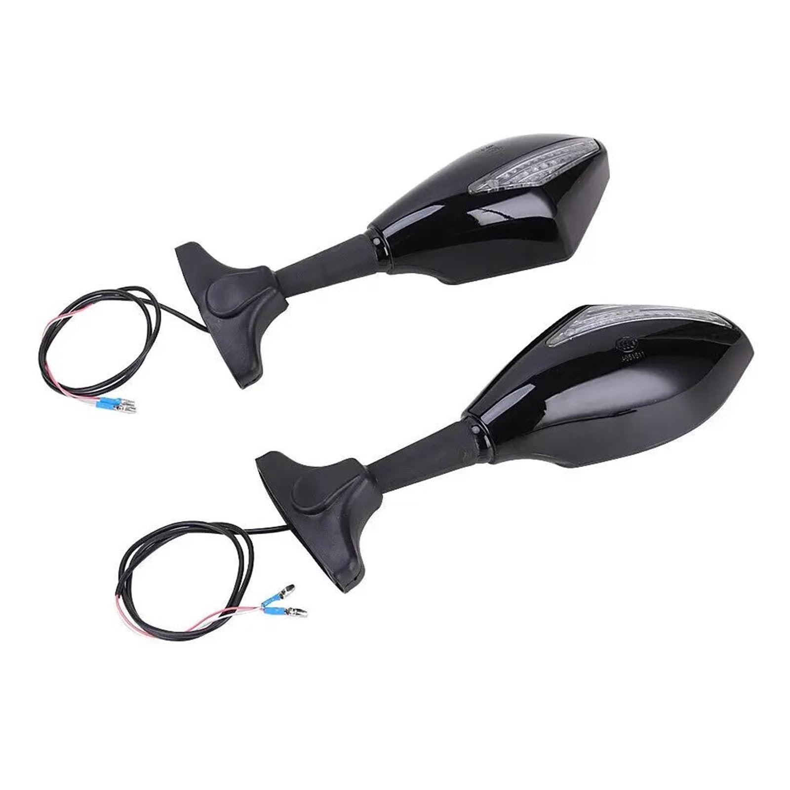 Espejo retrovisor con intermitentes motocicleta YZF R1 R6 FZR600 espejo de manillar
