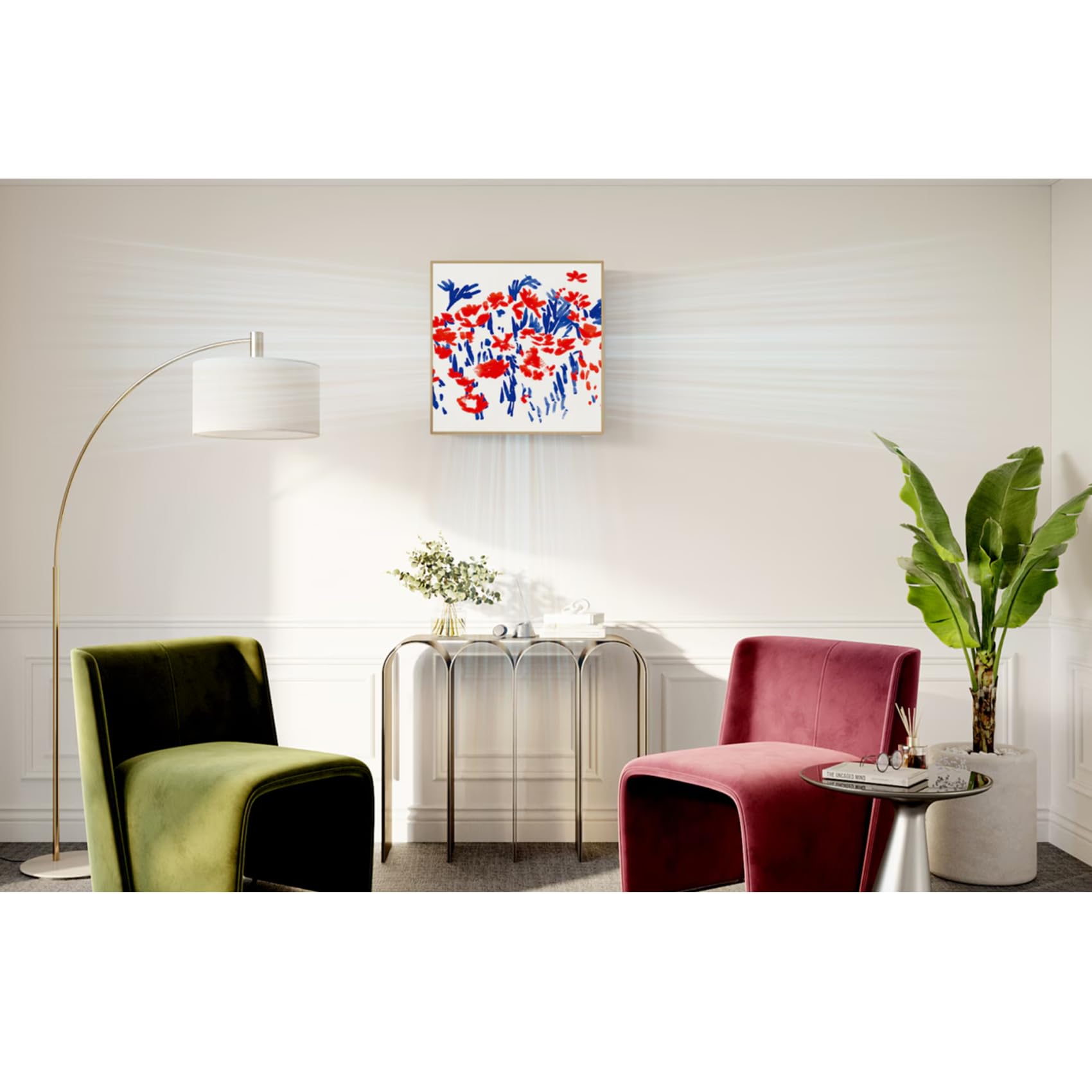 LG Aire Acondicionado Mono Split ArtCool Gallery Photo A12GA1, Climatizador de Pared 12000 Btu con Bomba de Calor, Panel Frontal Personalizable, WiFi, A++/A+