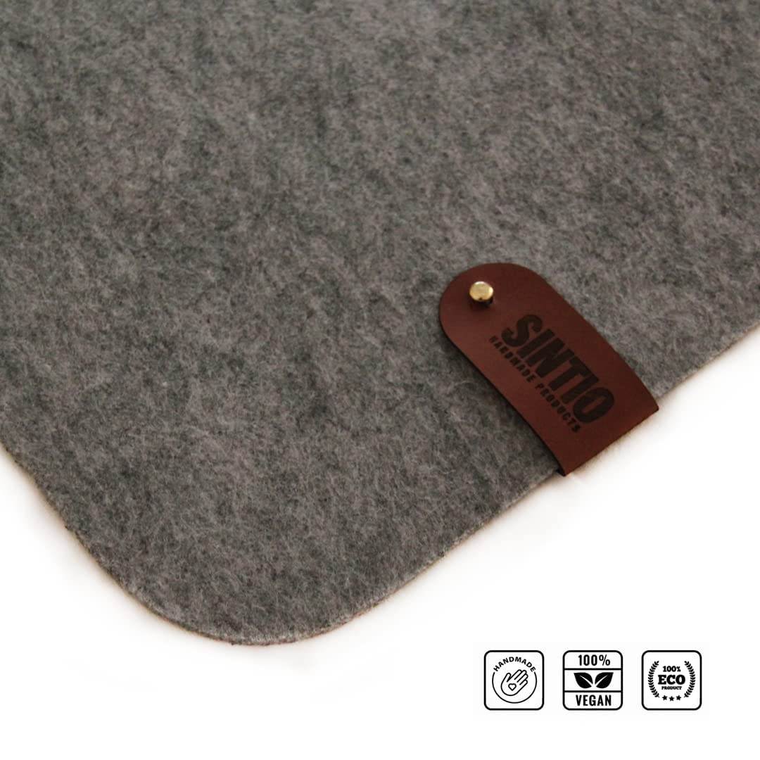 SİNTİO KEÇE MOUSEPAD (50X100CM) ANTRASİT (KAYDIRMAZ TABANLI) Oyuncu Gamer Mouse Pad, Büyük Boy Large Ofis Tipi Mouse Pad, Fare Altlığı, Düz Masa Koruyucu Klavye Altı Mousepad