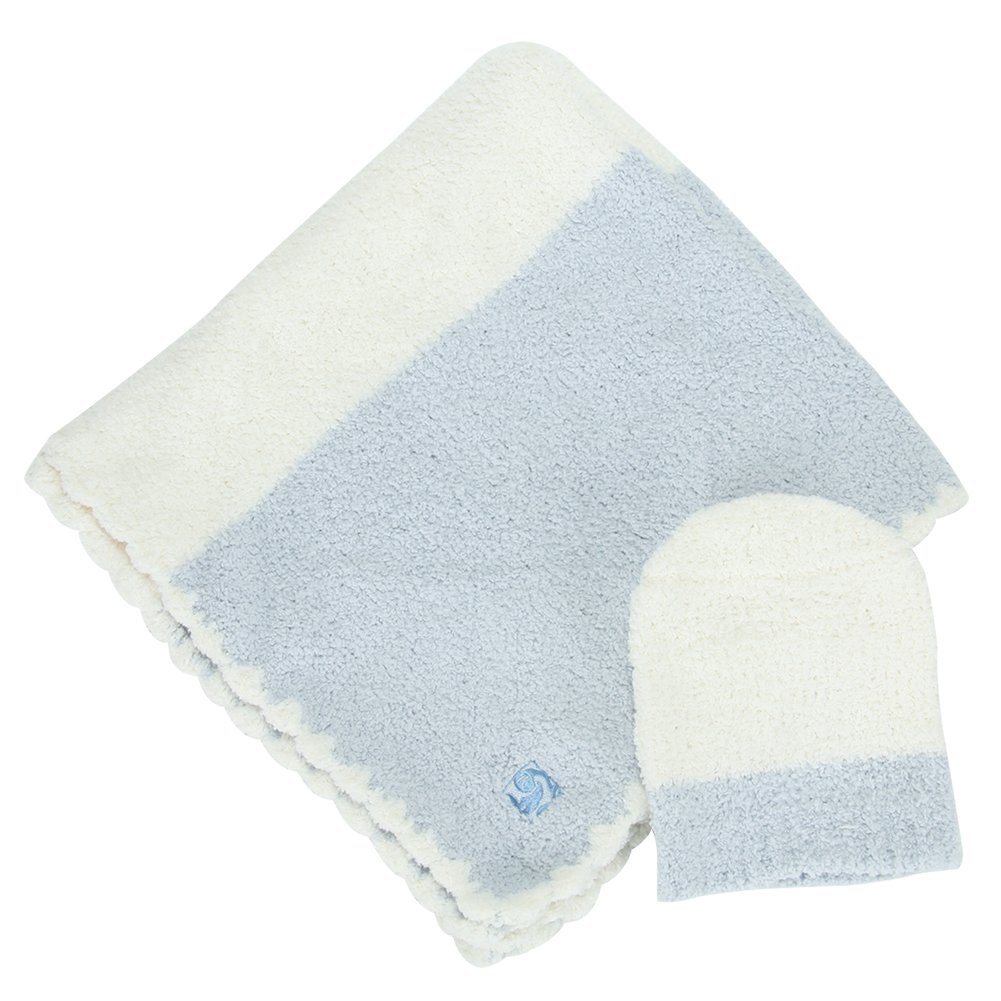 ⚪︎kashwere BABY BLANKET ベビーブランケットマルチストライプ BABY BLANKET MULTI STRIPE(78×78cm pink/creme/iris