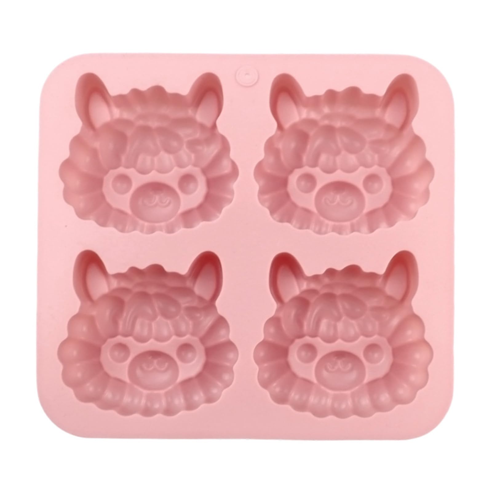 Lerpwige 4 Cavity Llamas Silicone Cake Mold for Baking Cupcakes Muffins Nonstick Easy Cleaning Ice Cubes Tray Kitchen Tool Baking Accessories Family Gathering Kitchen