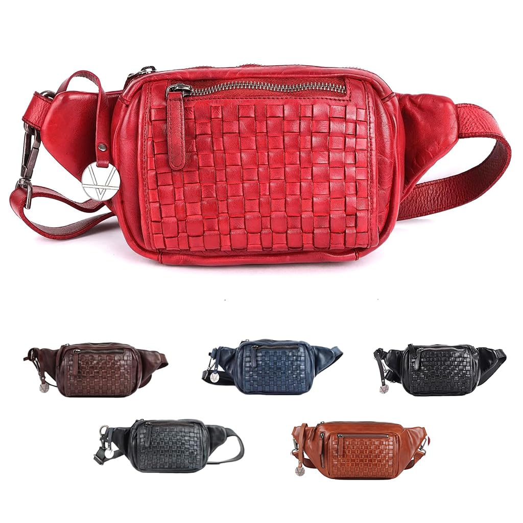 Vilenca Holland Genuine Leather Waist Bag Unisex, Waist Bag for Travel Trendy Casual Travelling Essentials Kept Bag Stylish, Durable, and Secure