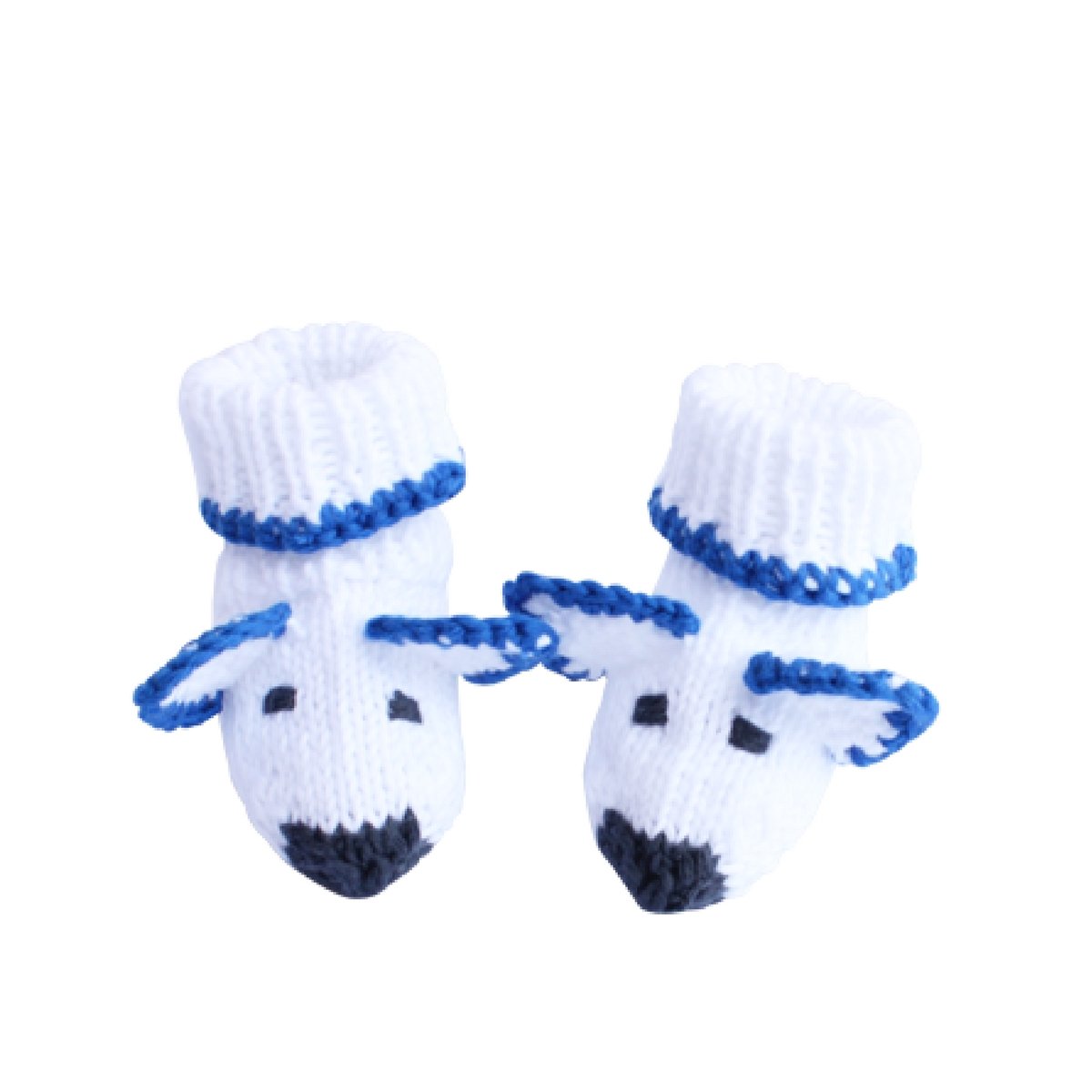 Set Frühchen-Mütze & Söckchen-Gehäkelt- BLAU