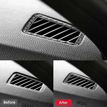 インテリアパネル に适合する 3シリーズ E90 2005-2012用アクセサリー インテリアカーダッシュボードエアアウトレットデコレーションフレームトリムカバーステッカー インテリア パネル黒