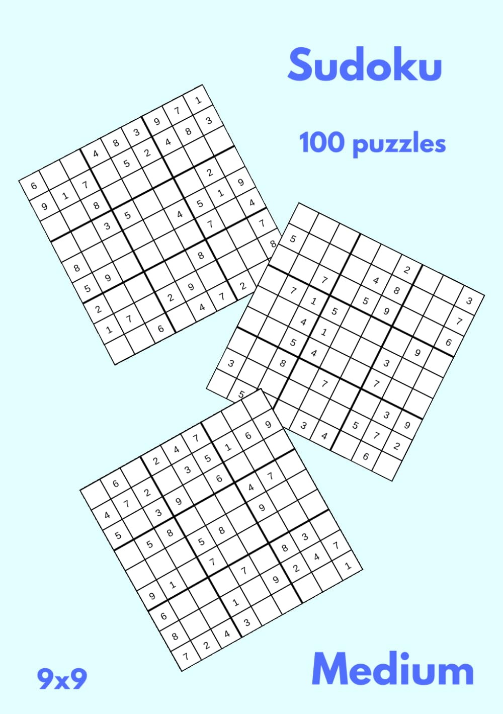 100 Sudoku Puzzles - 9x9 - Medium (Sudoku Puzzle Books)