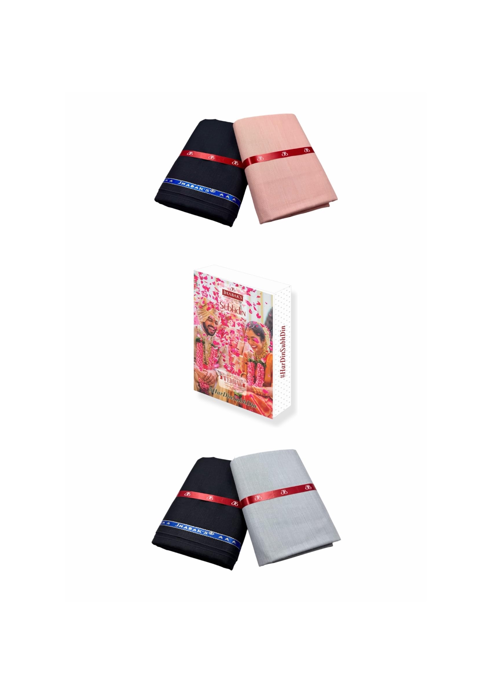 Unstitched Cotton Blend Solid Shirt & Trouser Fabric - 2.25 m Shirt Cloth - 1.20 m Pant Piece (Pack of 2)