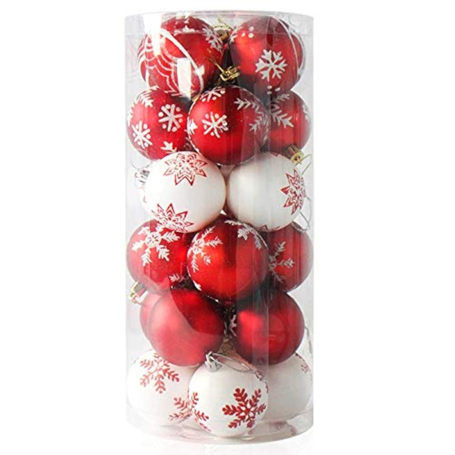Merry Christmas Tree Ball Decoration - 24 Pieces